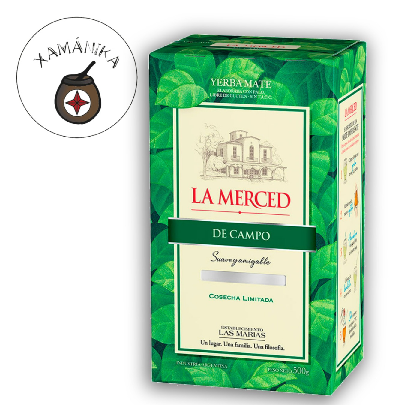 Yerba Mate La Merced (De campo) etiqueta verde