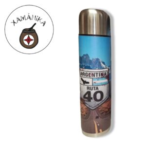 Termo Ruta 40 Argentina, Acero Inox 1 LT