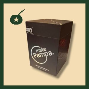 Mate pampa negro + bombilla en su caja original