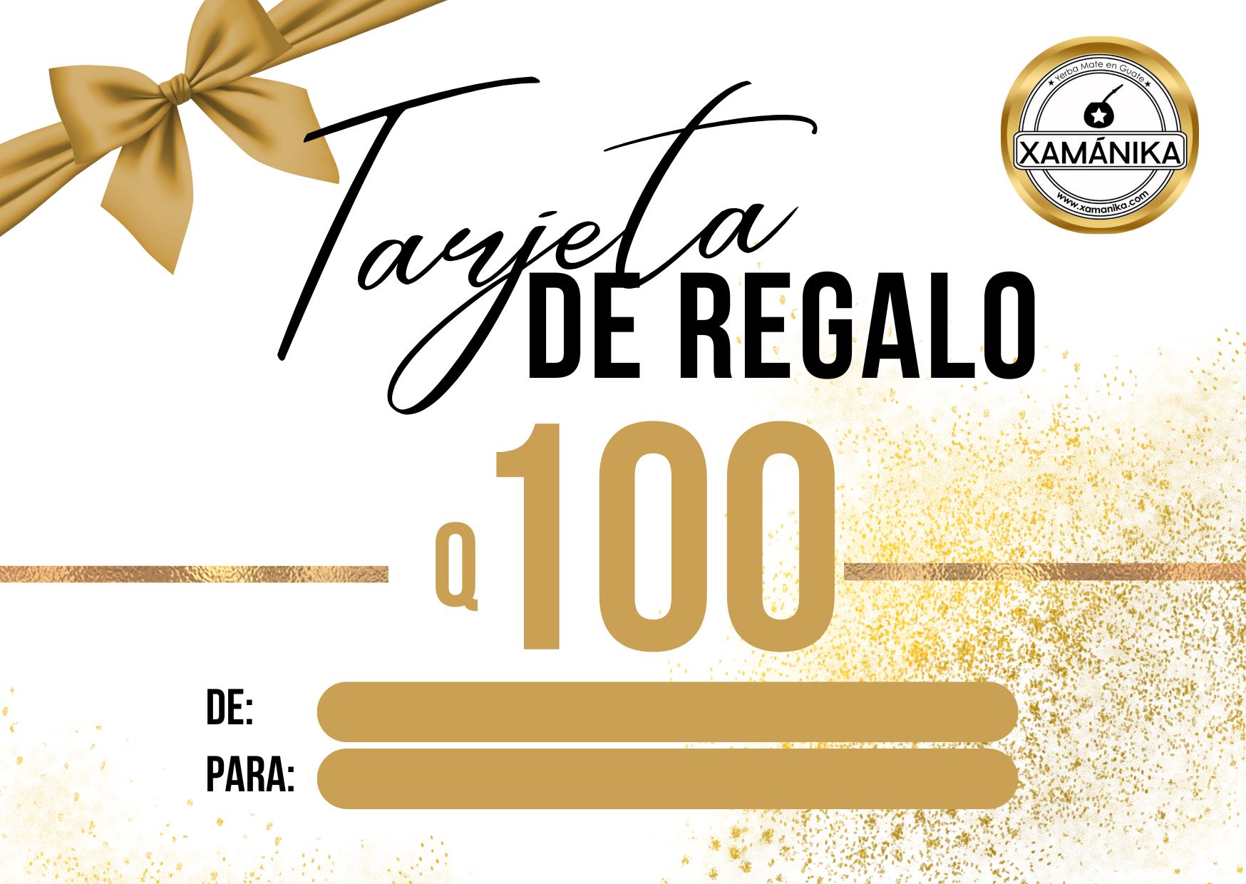 tarjeta de regalo Q100