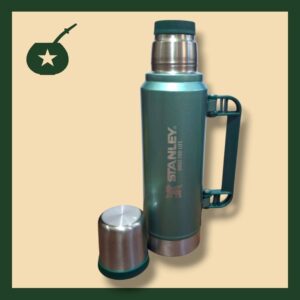 Termo estilo Stanley verde 1 litro