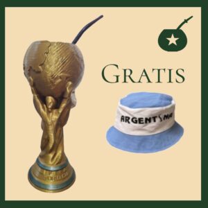 mate copa del mundo (desarmable) + bombilla + REGALO