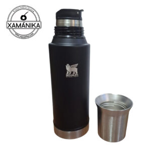 Termo estilo Stanley negro 1 litro, system