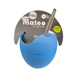Mate Acrilico Azul + bombilla