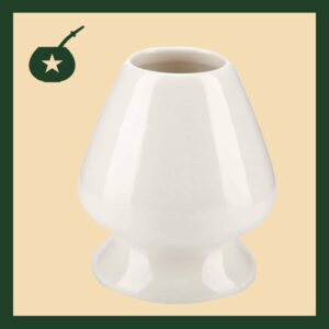 base para el batidor de matcha blanco