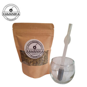 kit matero tamaño muestra (mate vidrio + bombilla plastica transparente + yerba mate 50 gms suave)