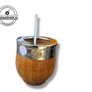 Mate imperial de madera + bombilla (Mc-14)