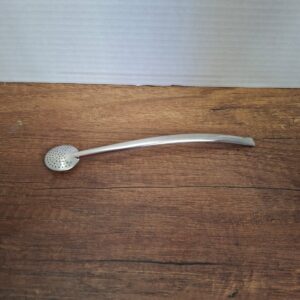 BOMBILLA LARGA FILTRO LENTEJA ACERO INOX
