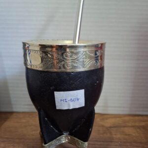 MATE IMPERIAL NEGRO PREMIUM + BOMBILLA (807)