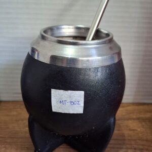 MATE TORPEDO NEGRO + BOMBILLA (802)