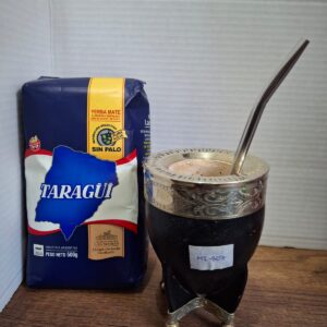 COMBO MATE IMPERIAL NEGRO PREMIUM MI805+ BOMBILLA + YERBA MEDIO KILO TAZUL
