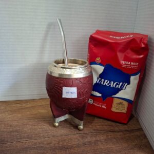 COMBO MATE TORPEDO CAFE PREMIUM Mt803+ BOMBILLA + YERBA MEDIO KILO TROJA