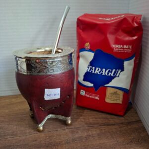 COMBO MATE IMPERIAL CAFE PREMIUM MI801+ BOMBILLA + YERBA MEDIO KILO TROJA