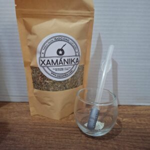 COMBO MATE VIDRIO + BOMBILLA ACERO + YERBA MATE 100 GRAMOS