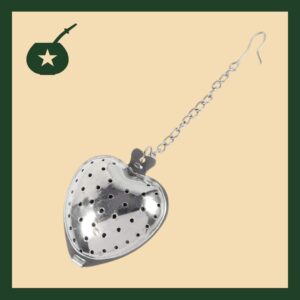 Filtro para té (corazón con cadenita)