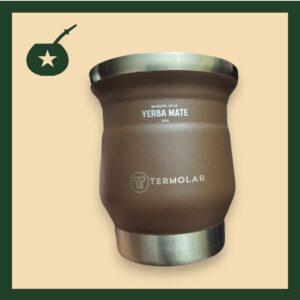 Mate termolar café (Edición super limitada con logo mundial de la yerba mate 2026)