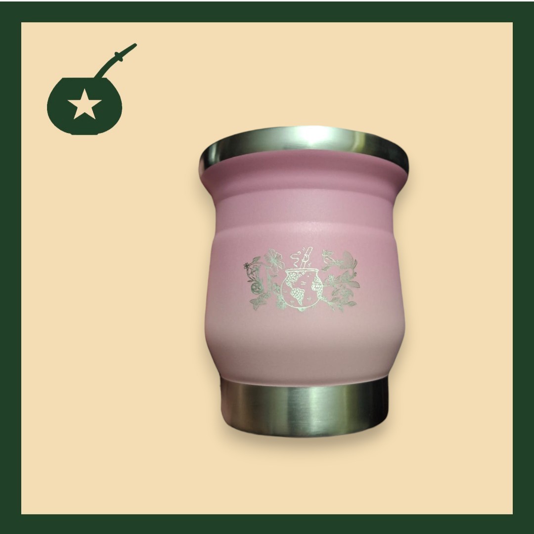 Mate Termolar rosado (edición super limitada con logo del mundial de la yerba mate 2026) - Imagen 2