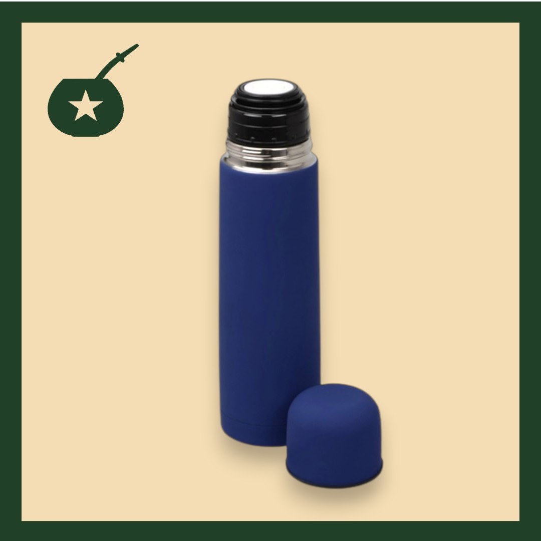 Termo de Acero Inoxidable medio litro Azul