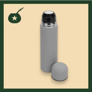 Termo de Acero Inoxidable medio litro Gris