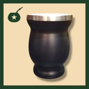 Mate negro acero inox