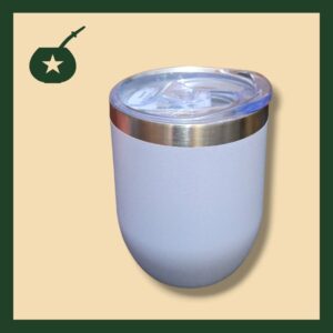 Mate blanco con tapa