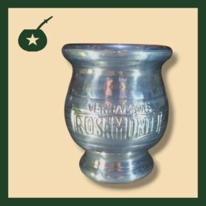 Mate madera forrado de metal