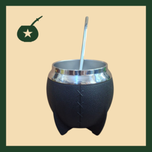 Mate Torpedo Negro Interior Acero Inox. y exterior Acrílico+ Bombilla